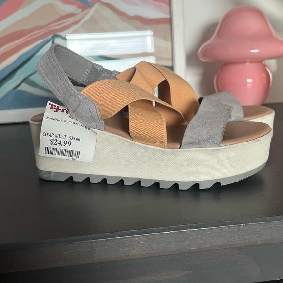 Sorel sandals platform size 5.5 - Picture 1 of 5